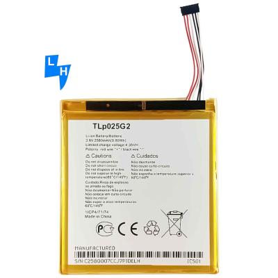 Chine Batterie rechargeable pour téléphone portable Alcatel TLp025G2 2580mAh à vendre