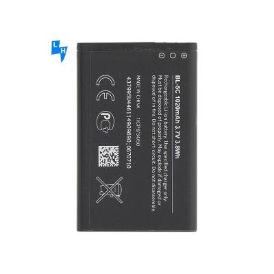 China Stock Rechargeable Cellphone Battery BL-5C 1020mAh 800mAh 600mAh Replacement for Nokia for sale