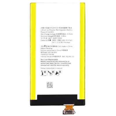 China Zilveren OEM BAT-50136-003 Mobiele telefoonbatterij voor BlackBerry Z30 2880mAh Te koop