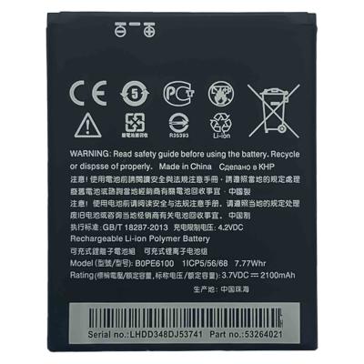 China BOPE6100 Li-Polymer Rechargeable Batteries for HTC Desire 620 M5 3.7V 2100mAh Mobile Phone for sale