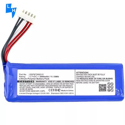 China MP3/MP4 Player Rechargeable GSP872693 P763098 03 Speaker Battery for JBL Flip 3 Gray for sale