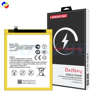 China 3075mAh GM8 Replacement Battery 3.85V G005 Original Lithium-ion for General Mobile for sale