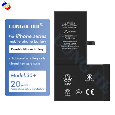 China Black Mobile Phone Battery for iPhone 5 5s 6 6s 6plus 6splus 7p 8 Plus X XR XS Max 100% Life for sale