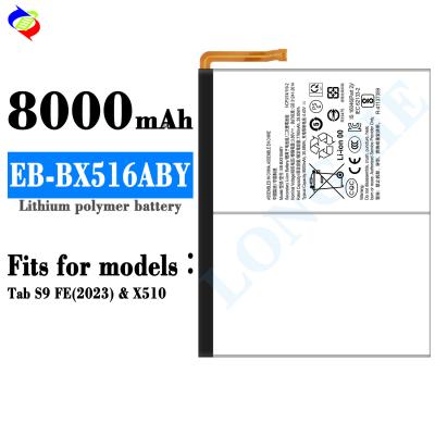 China 8000mAh Tablet Battery EB-BX516ABY For Tab s9 FE2023 X510 100% Health Phone Battery for sale