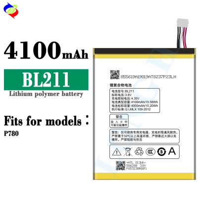 China 4100mAh BL211 Mobile phone Battery For lenovo P780 for sale