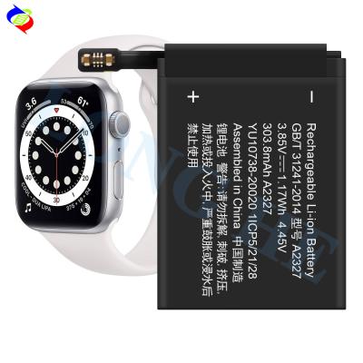 China High quality watch battery A2327 for iWatch Series 6 44mm 3.85V 303.8mAh battery for sale