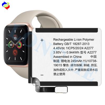 China Groothandel A2277 Smart Watch Battery Replacement For Watch Series 5 40mm Apple Watches Lithium Polymer Batterijen Te koop