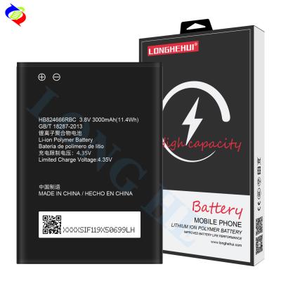 China 3000mAh HB824666RBC E5573 BBN1 BBK1 E5785 Mobiltelefonbatterie für Huawei Frau E5577 Batterie zu verkaufen