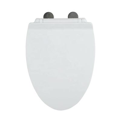 China Soft Close Toilet Seats PUV-02-C Quick Release Slow-End V-Shape Extended Bathroom Seat Cover for sale