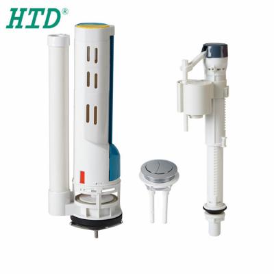 China Modern HTD Bathroom Mechanism Parts Toilet Cistern Tank Flush Parts for sale