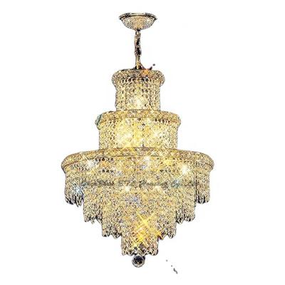 China European Traditional Empire Chandelier K9 Crystal Lighting Luxury Beaded Chandelier ETL80007A for sale