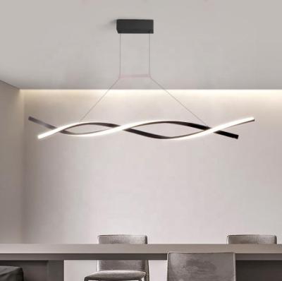 China Modern Linear Light Dining Commercial Lighting LED Droplight Desk Strip Pendant Light ETL89205 for sale