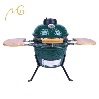 China Factory Direct Sales Adjustable Mini Egg Grill Size 12inch MCD Portable Ceramic Kamado Grill for sale