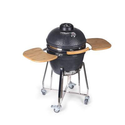 China Adjustable Size 18inch MCD Factory Price Hot Sale Color Customize Egg Kamado Grill Capable Ceramic Charcoal Komodo Grill for sale