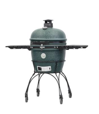 China New Type Factory Direct Sales Adjustable Height 22inch MCD Outdoor Ceramic Charcoal Kamado Grill With Hole And Pipe for sale