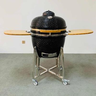 China China Factory Supply Kitchen Supply Adjustable Professional Outdoor Charcoal BBQ Grill Smoker Size 24inch MCD Ceramic Kamado Grill for sale