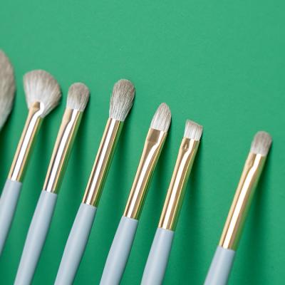 China Angular Blush Cosmetics Makeup Tool Mini Travel Makeup Brush 9pcs Blending Brush for sale