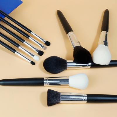 China Angular Blush 10pcs Makeup Set Brush Private Label For Foundation Powder Cosmetics for sale