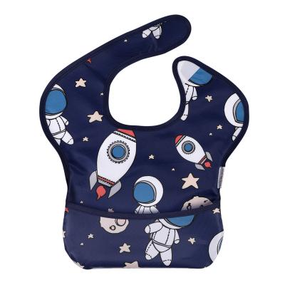 China Baby Bib Waterproof Eating Children's Cartoon Extra Food Wash Free Soft Saliva Bib Customized Size for sale