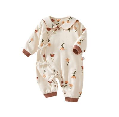 China Classic newborn clothes autumn and winter thickened cotton jacket for sale