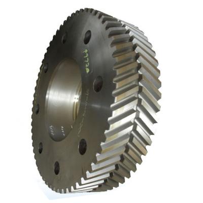 China Double Wheel Gearbox OEM Manufacturer Price Casting Custom Forge Steel Herringbone Large Gear HelicalGear Gear Diameter for sale