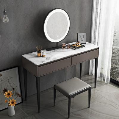 China Custom Convertible Dresser Dressing Table Modern Wooden Makeup Mirror Vanity Dresser With Drawer Set for sale