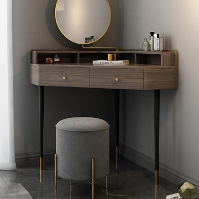 China Modern Convertible Dressing Table Mirror Dressing Table With Wooden Mirror Makeup Luxury Table Drawer Dresser for sale