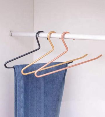 China Aluminum alloy MOBILE non-slip open pants hangers for sale