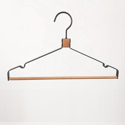 China New KOREAN Design Flat Shape Aluminum Skirt Hanger With Power Coating For Jackets for sale