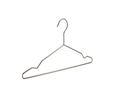 China Special Daily Use Material Metal Wire Triangle Hanger With Anti Slip Notches For T Shirt for sale