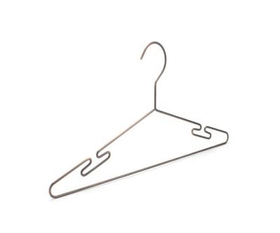 China Useful high quality anti-theft metal hanger with notches on the shoulder for shirts for sale