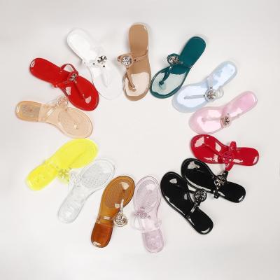 China Fashion Trend Brand Jelly Wholesale Clearing Stock Lowest Famous Price of All Site Trinidad Ladies Summer Trends Jelly Sandals for sale