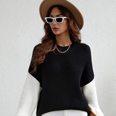 China New Arrival Anti-wrinkle Long Sleeve Striped Loose Oversized Custom Knitted Sweater Women 2022 for sale