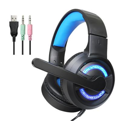 China La de sobre auriculares auriculares de gamers de auriculares gaming headset special headset wholesale electronics water-cooled lightweight led oreja for sale