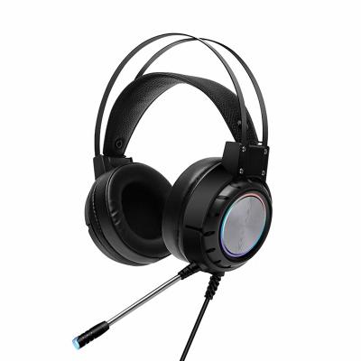 China High Quality Gaming Headset Earmuffs USB Headphones Soft Big Noise Canceling Game 7.1 RGB Led Headphones Over-Ear Lightweight Cable Headphones for sale