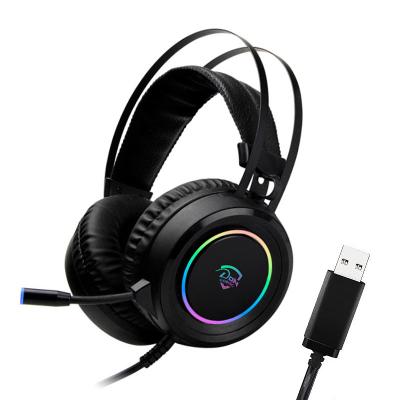 China Lightweight and Comfortable Gaming Gaming Headphones and Inline Port Earbuds 7.1 RGB Computadora Gaming Headphones and Earphones for sale