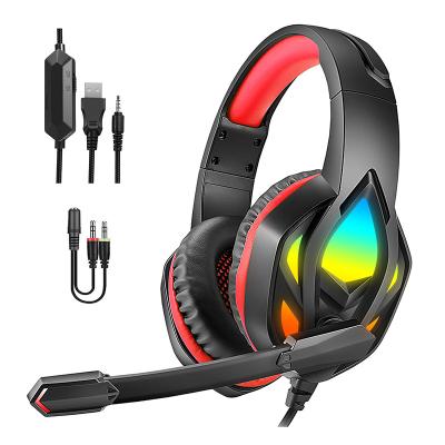 China Hot sale 2023 viable hot headphone gamepads ps4 headset 3.5mm phone gaming over-ear headsets headphones for sale