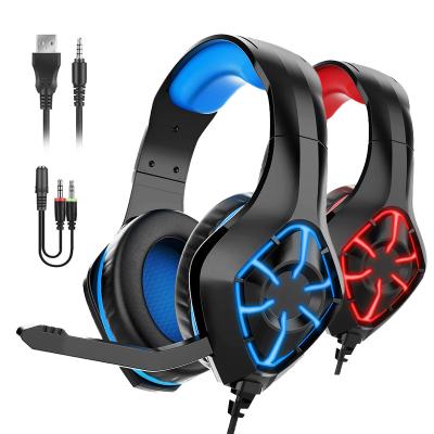 China Comfortable wearing earphones gaming headset xbox noise-cacelling stereo headset gaming earphones for sale