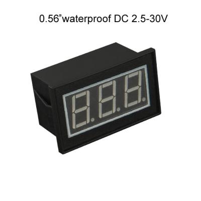 China V56D Motorcycle Voltmeter 2.7-30V Digital Car Motorcycle Voltage Panel Meter Waterproof Green LED for sale