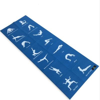 China LVETEN Yoga Pilate Exercise Folding PVC Mat Gymnastics Full Logo Printing Yoga Mat for sale