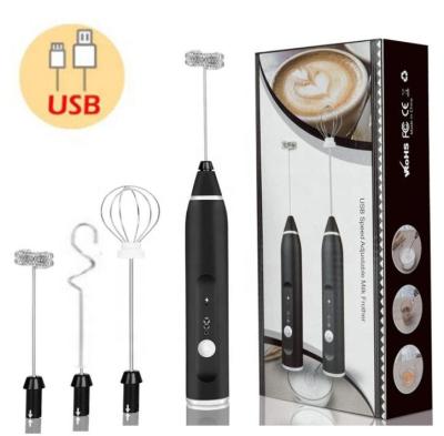 China Wholesale Electric Handheld Usb Stored Rechargeable Milk Frother Rechargeable Milk Frother for sale