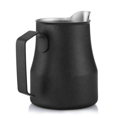 China Stocked 304 Stainless Steel Milk Pitcher Suitable For Coffee Latte Frothing Milk Bartender Jug for sale