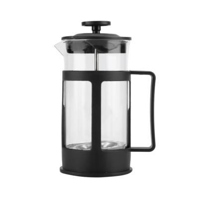 China WITH LID Amazone 350/600/800ml black PP&Heat-resistant glass insulated Francesa Coffee Maker French Press for sale