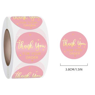 China Gift & Craft Logo Transfer Packaging Paper Hot Custom Thank You Stickers Thank You Stickers Small Business for sale