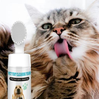 China Stocked OEM ODM Dog Cleanser Pet Paw Cleaner Foam Waterless Paw Free Foam Portable Wash Natural Dry Shampoo Total for sale