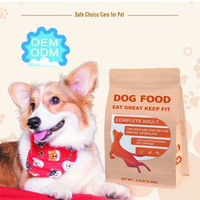 China Skin & Coat Health OEM ODM Bulk Dry Dog Food Wholesale Dry Dog Food Complete Adult Dogs Health Chicken And Peas for sale