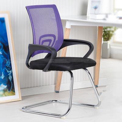 China Slipcovered Metal Frame Fabric Stacking Connectable Chair Guest Visitor Conference Student Mesh Chair for sale