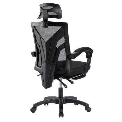 China (Height) adjustable comfortable office chairs with wheels mesh chair back fabric office chair height can be adjusted with footrest for sale