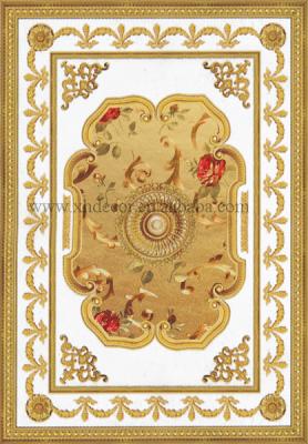 China Artistic Ceilings Architectural Accents - Luxury Rose Goldtone Medallion False Ceiling for sale