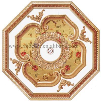 China Artistic Ceilings Luxury Square Ceiling Medallion Match To Modern Ceiling Lamp for sale